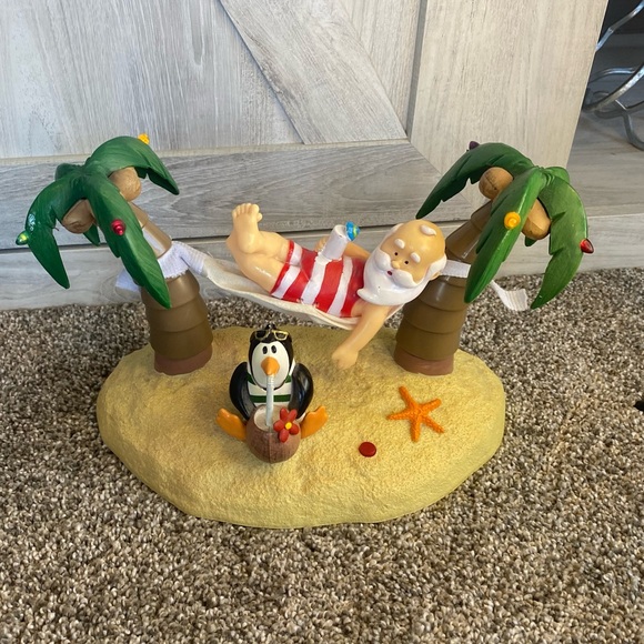 GEMMY SANTA IN HAMMOCK ANIMATED MUSICAL FIGURE JIMMY BUFFETT 5 O'CLOCK SOMEWHERE - Picture 5 of 10